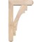 Ekena Millwork Merced Craftsman Smooth Bracket w/ Offset Brace, Douglas Fir, 5 1/2"W x 18"D x 30"H BKT0604X18X30MRC04SDF - alternate 3